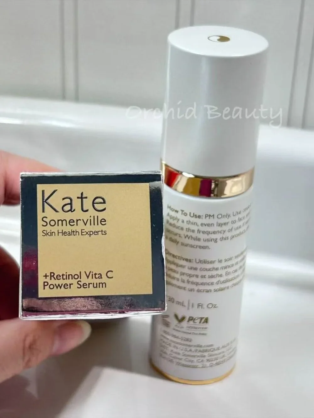 New Kate Somerville +Retinol Vita C Power Night Serum~Full Size 30 ml/1 oz